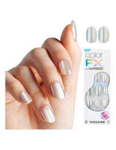 Uñas Postizas KISS colorFX Amor Agrio Cortas Ovaladas 30 Uñas