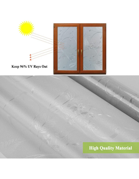 Película de Ventana Mikomer 44.5x200 cm Adherencia Estática UV