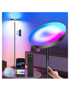 Lámpara de Piso LED Inteligente Caupel 36W RGB Control Remoto