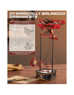 Rompecabezas 3D de Madera ROKR Biplano Gladiador 163 Piezas 2