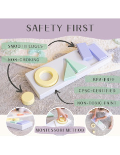 Clasificador de Formas de Madera CeCe LaRue 29.85x10.16 cm 2