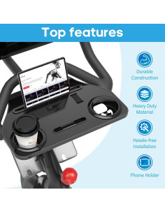 Soporte Ergonómico para Bicicleta Peloton+ QSXOUNB1 Negro 2