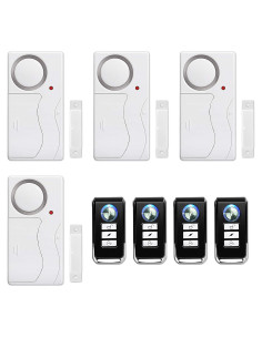 Alarma Inalámbrica NineLeaf 4PK con Control Remoto 105dB