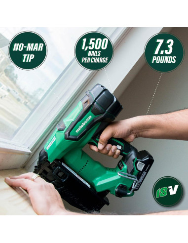 Clavadora de Acabado Inalámbrica Metabo HPT 18V 16 Gauge