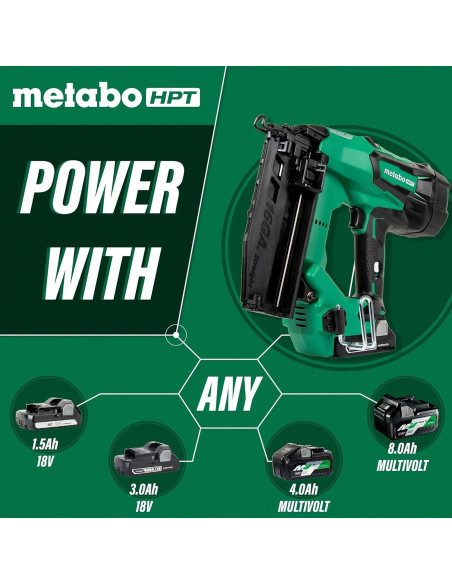 Clavadora de Acabado Inalámbrica Metabo HPT 18V 16 Gauge