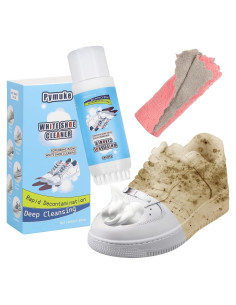 Kit Limpiador de Zapatillas Pymuke 2 Piezas Espuma Blanca