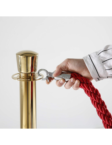 Poste Stanchion de Control de Multitudes M&T Displays 91.4 cm Oro Titanio