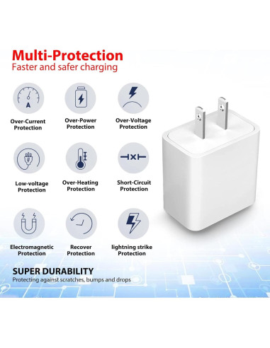 Cable de carga USB C 1.5m para cámara Arlo Essential 2K