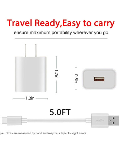 Cable de carga USB C 1.5m para cámara Arlo Essential 2K