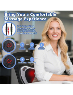 Cojín de Masaje Shiatsu GAXEZO con Calor para Cuello y Espalda 2