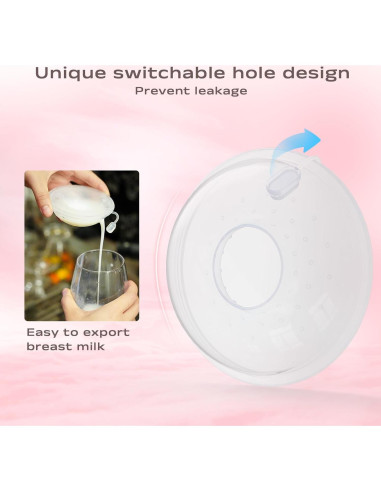 Recolectores de Leche Materna Silicona Grado Alimenticio 30ml - 2 Piezas