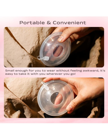 Recolectores de Leche Materna Silicona Grado Alimenticio 30ml - 2 Piezas