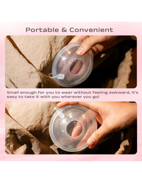 Recolectores de Leche Materna Silicona Grado Alimenticio 30ml - 2 Piezas