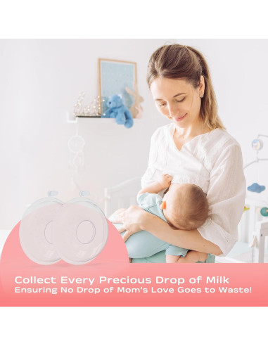 Recolectores de Leche Materna Silicona Grado Alimenticio 30ml - 2 Piezas