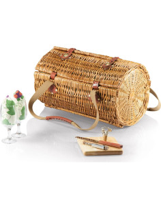 Cesta de Picnic de Vino y Queso Verona Picnic Time - Verde Pino 2