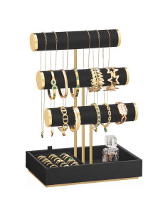 Soporte para Pulseras SONGMICS con 5 Secciones y Terciopelo