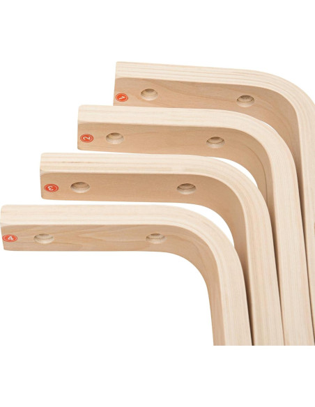 Juego de 8 Taburetes Apilables de Madera MARTEXBUY 48cm