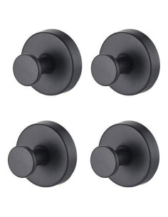 Ganchos de Ventosa BBling 4 Piezas Alta Resistencia Negro