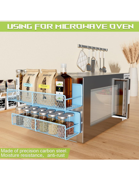 Estantes Magnéticos para Lavadora DTUQYX - Paquete de 4 Azul Estantes Magnéticos para Lavadora DTUQYX - Paquete de 4 Azul