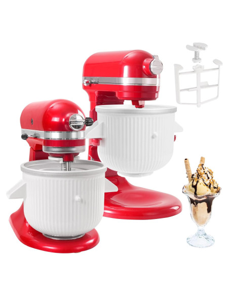 Máquina de Hacer Helados MEILEYII 2 Cuartos para Kitchenaid