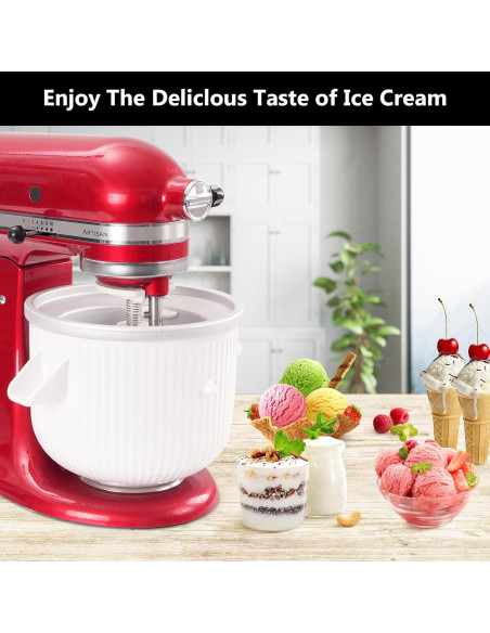 Máquina de Hacer Helados MEILEYII 2 Cuartos para Kitchenaid