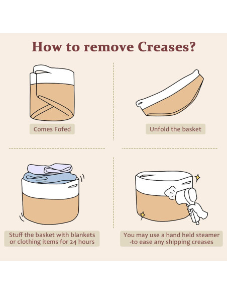 Cesta de Almacenamiento Pequeña OIAHOMY 24.9x24.9x18 cm Marrón