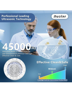 Limpiadora Ultrasónica de Retenedores Ruolar 45kHz - Blanca 2