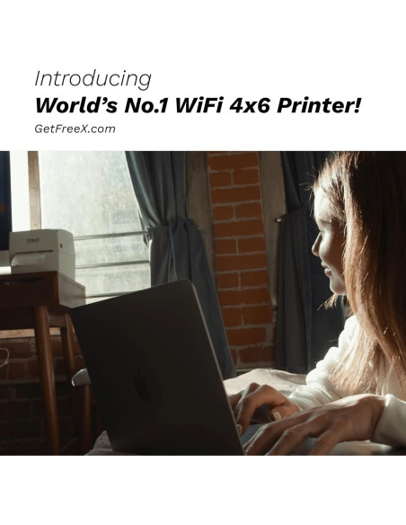 Impresora Térmica Inalámbrica FreeX WiFi 4x6 para Etiquetas