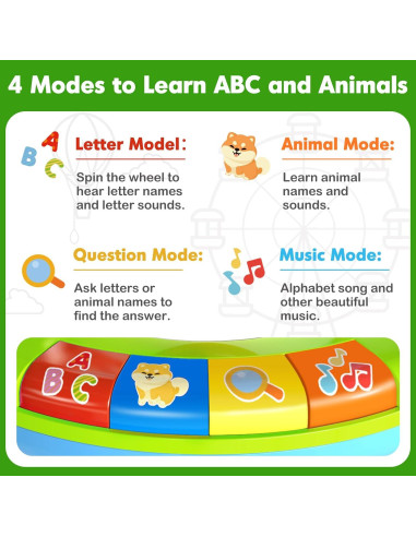 Juguete Educativo Musical Aigybobo para Niños 1-3 Años