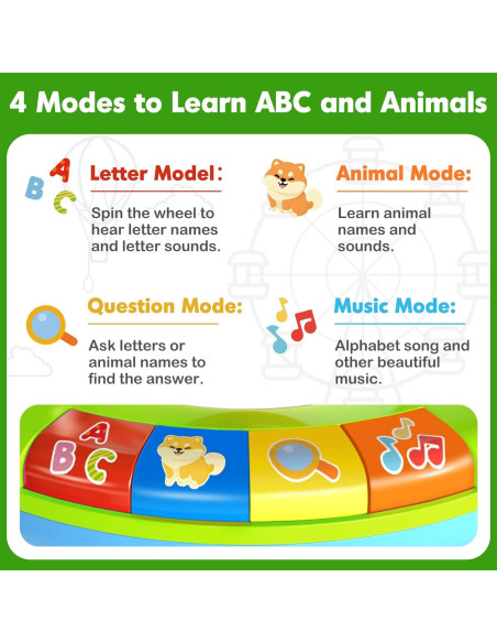 Juguete Educativo Musical Aigybobo para Niños 1-3 Años