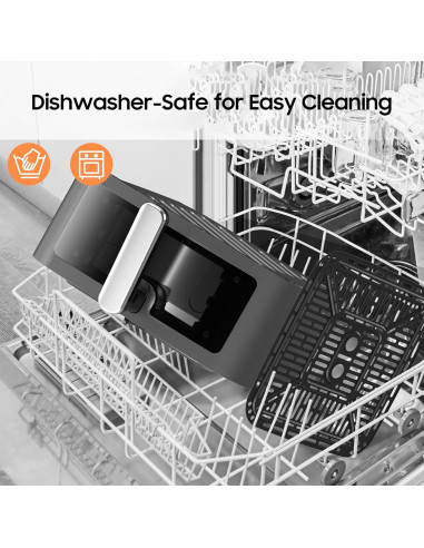 Freidora de Aire Iceagle 9 Qt Acero Inoxidable 1700W 12 en 1