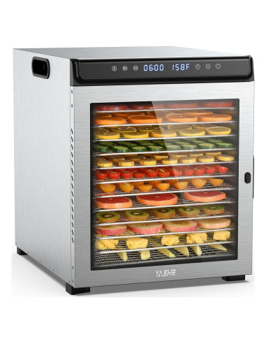 Deshidratador de Alimentos YASHE FD1201 12 Bandejas 1300W