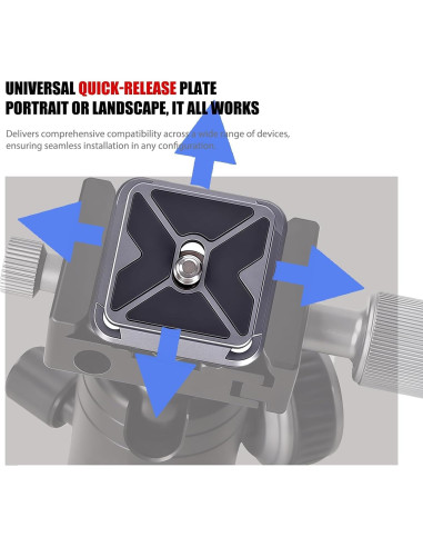 Clip de cámara VELCURIUM para mochila con liberación rápida