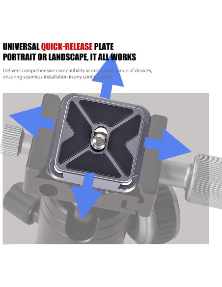 Clip de cámara VELCURIUM para mochila con liberación rápida