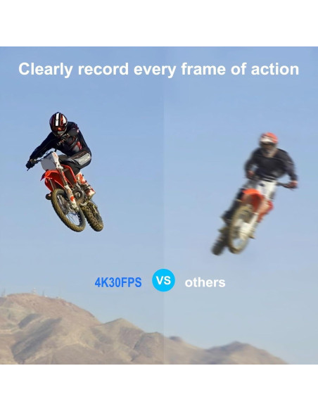 Cámara de acción 4K Uoklohiu D800S con 128GB y accesorios Cámara de acción 4K Uoklohiu D800S con 128GB y accesorios
