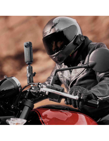 Cámara de Acción 360 Insta360 X3 con Montaje para Motocicleta