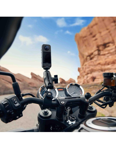 Cámara de Acción 360 Insta360 X3 con Montaje para Motocicleta