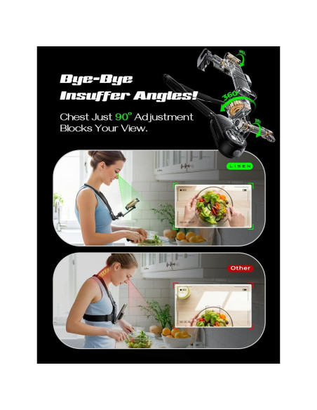 Soporte para Pecho LISEN para GoPro y Teléfonos 4-7" Soporte para Pecho LISEN para GoPro y Teléfonos 4-7"