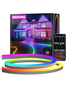 Luces de Cuerda Neón MEIYING 20m RGB-IC LED IP67 Control APP
