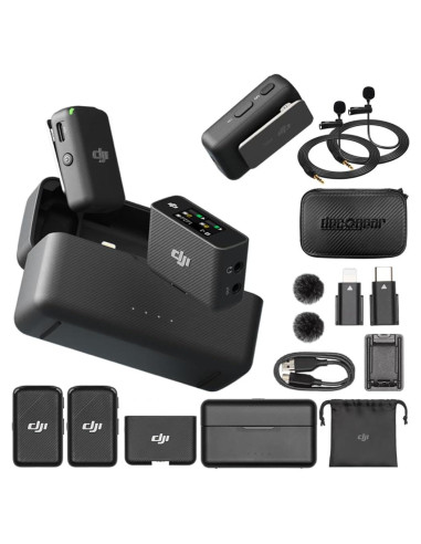 Sistema de micrófono inalámbrico DJI Mic + 2 micrófonos Deco Gear