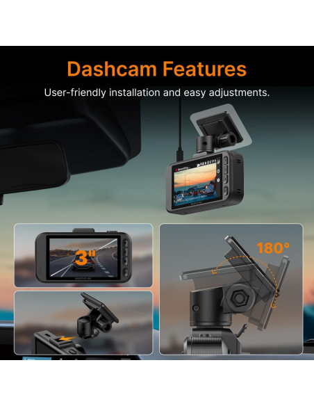 Cámara de Tablero Miofive S1 4K UHD con GPS y Wi-Fi 5G