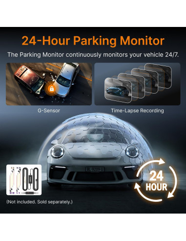 Cámara de Tablero Miofive S1 4K UHD con GPS y Wi-Fi 5G