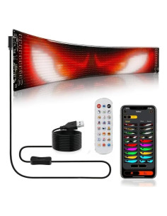 Ojos LED Programables digvifext Panel Flexible 17.2x7.1cm