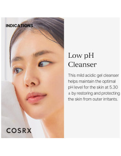 Limpiador Facial en Gel COSRX Bajo pH 150 ml para Piel Sensible 2
