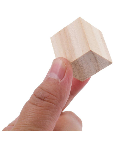 Bloques de Madera Tosnail 150 Piezas 2.54 cm para Manualidades
