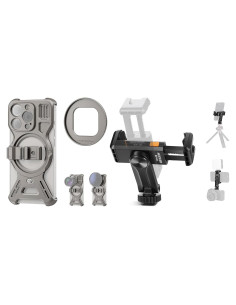 Funda de Metal NEEWER LiteArmor para iPhone 15 Pro con Adaptador de Filtro 67mm