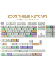 Juego de Teclas Personalizadas JOMKIZ PBT 143 Teclas Cherry MX 2