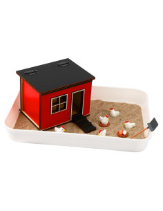 Kit de Jardín Zen CypherX con Bandeja de Arena y Gallinas