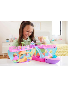 Juego de Barco Polly Pocket Crucero Unicornio 23 Piezas 7.62 cm 2