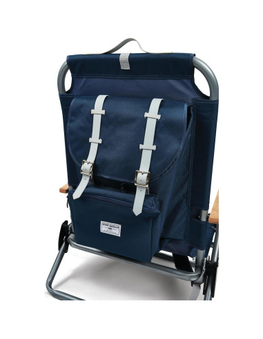 Silla Mochila Sport-Brella SunSoul Plegable Azul 3 Posiciones